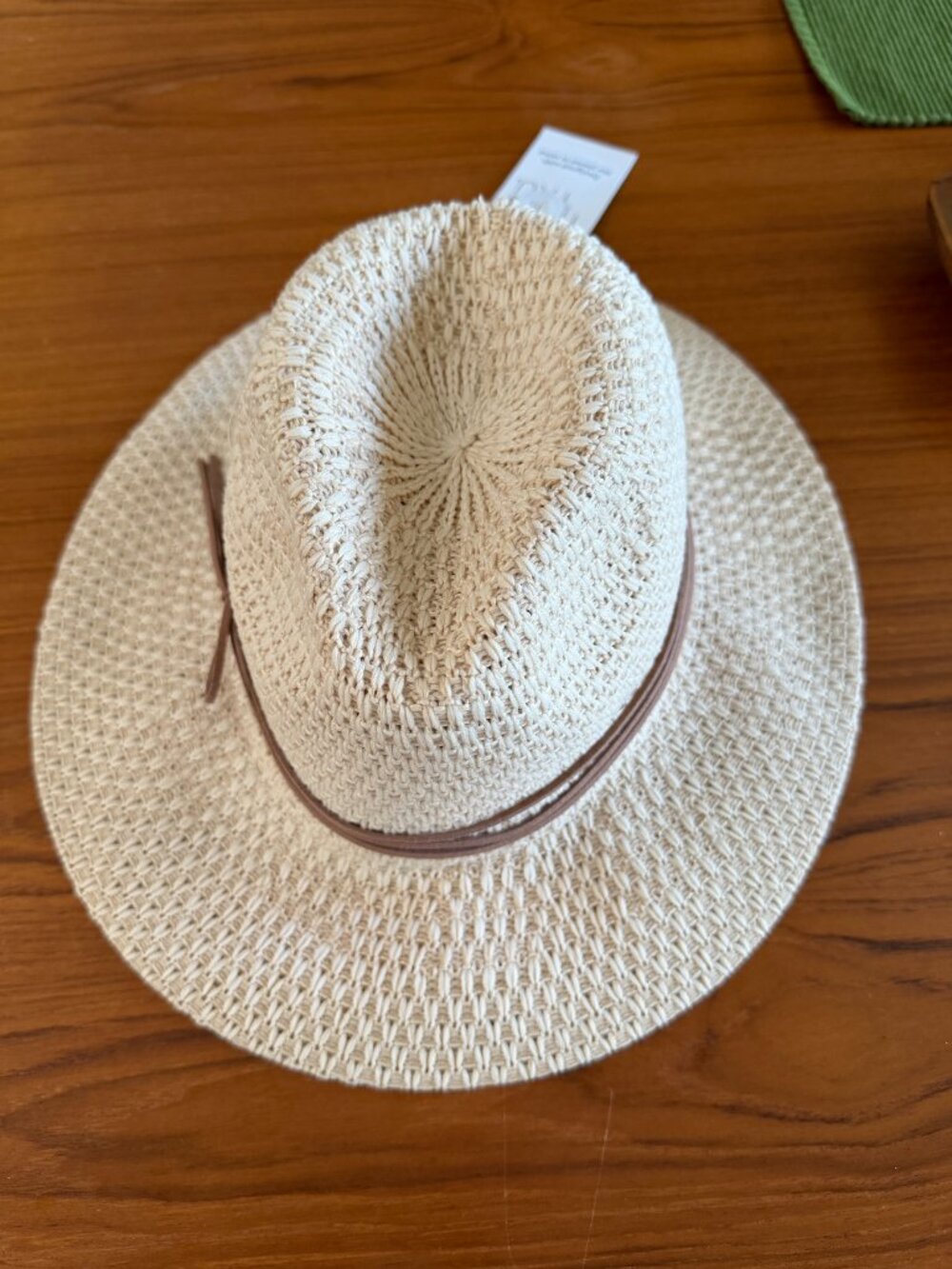 NWT Women's Straw Fedora Hat